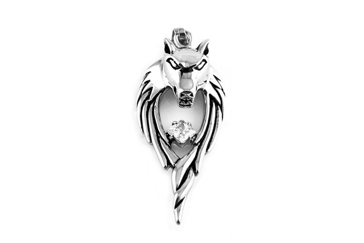 Men's Wolf Pendant Necklace