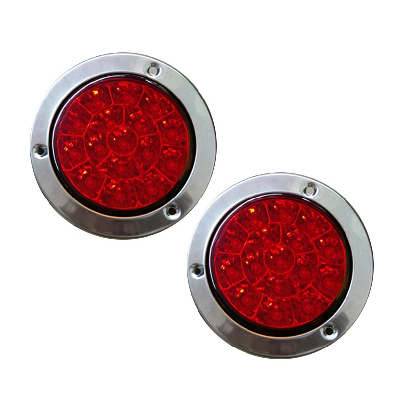 16 LEDs Red Car Tail Lights 1 Pair Set