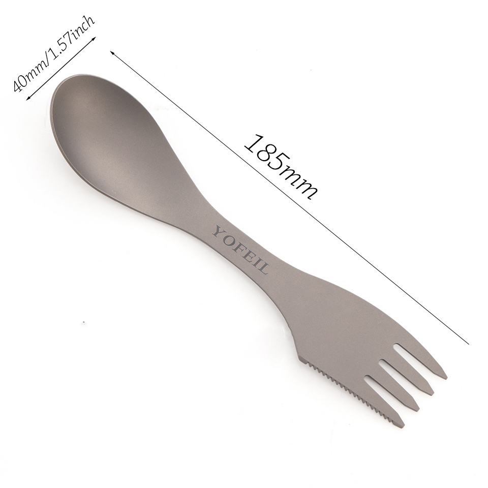 2 in 1 Titanium Spoon and Fork