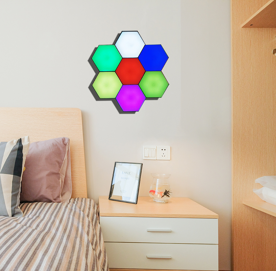 DIY LED Honeycomb Shaped Lights Set