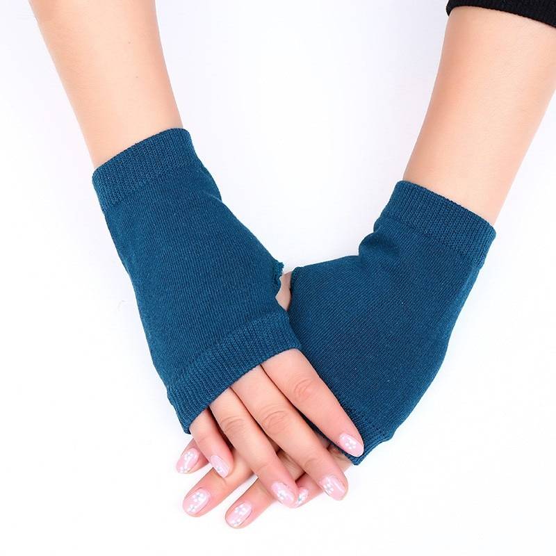 Women's Solid Color Fingerless Gloves