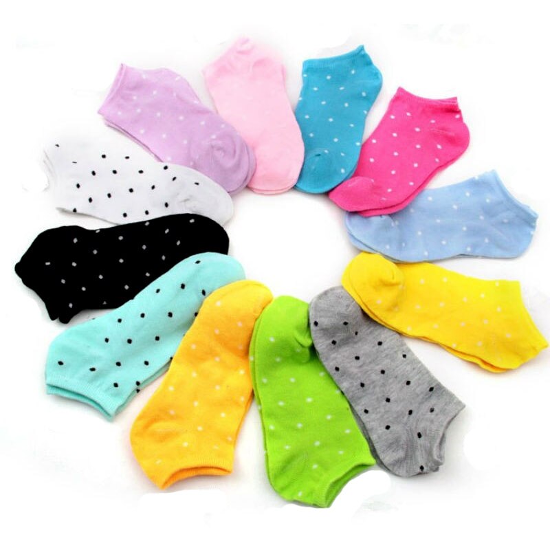 Women's Hearts Print Socks 6 Pairs Set