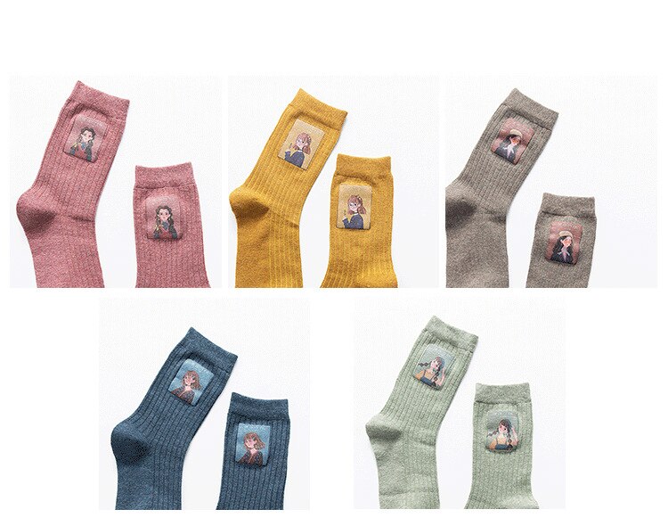 Unisex Girl Printed Socks