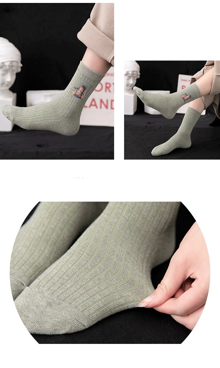 Unisex Girl Printed Socks