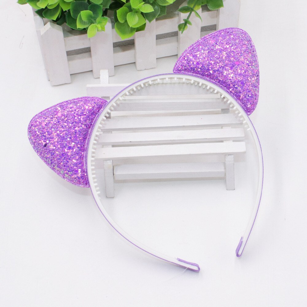 Cat Ears Shaped Glittery Hair Band