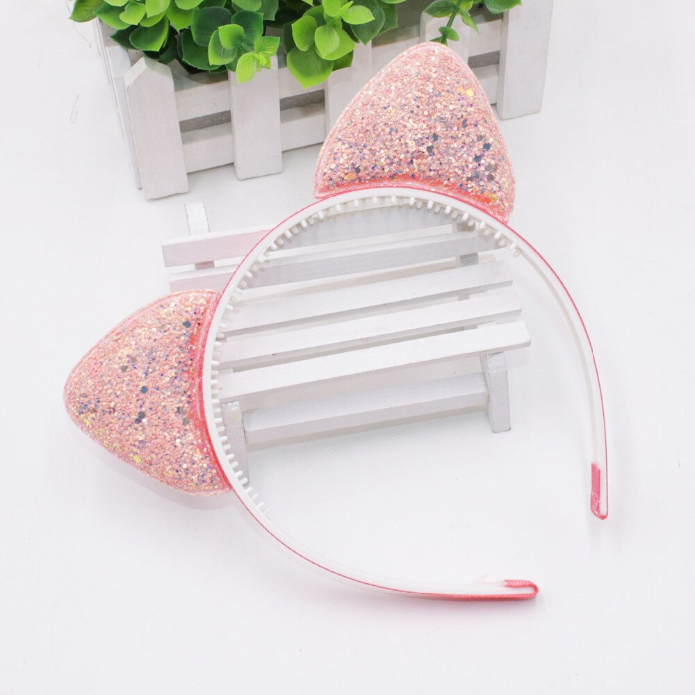 Cat Ears Shaped Glittery Hair Band