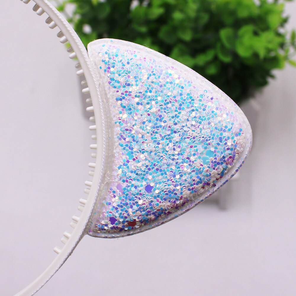 Cat Ears Shaped Glittery Hair Band