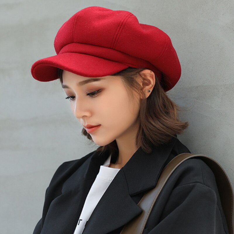 Women's Winter Newsboy Cap