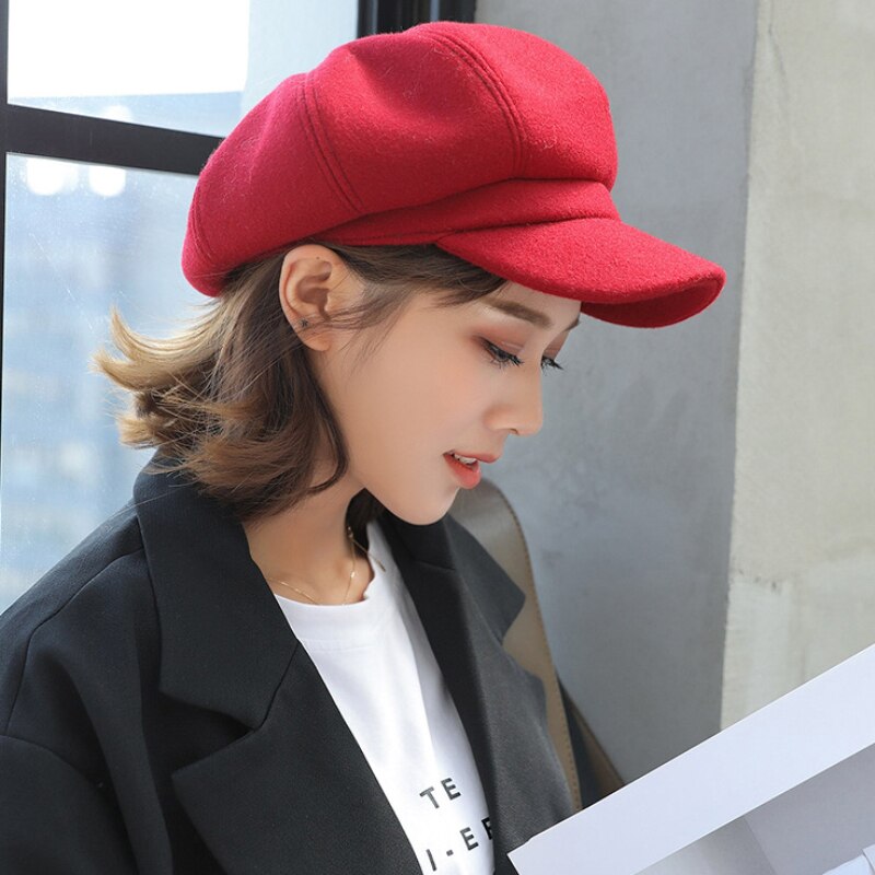 Women's Winter Newsboy Cap