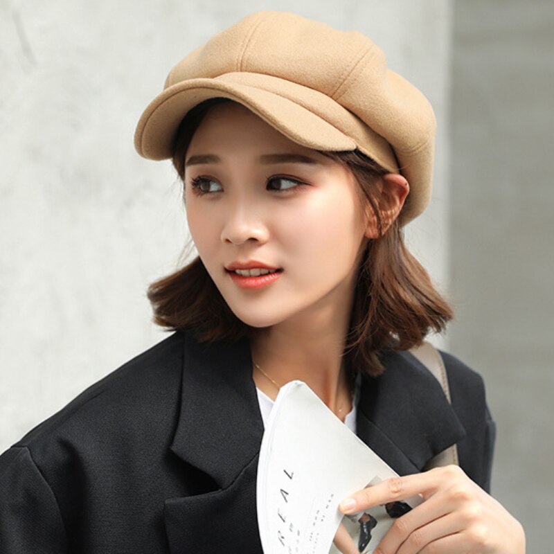 Women's Winter Newsboy Cap