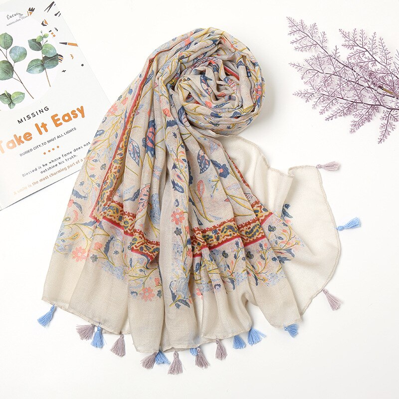 Women's Floral Printed Scarf