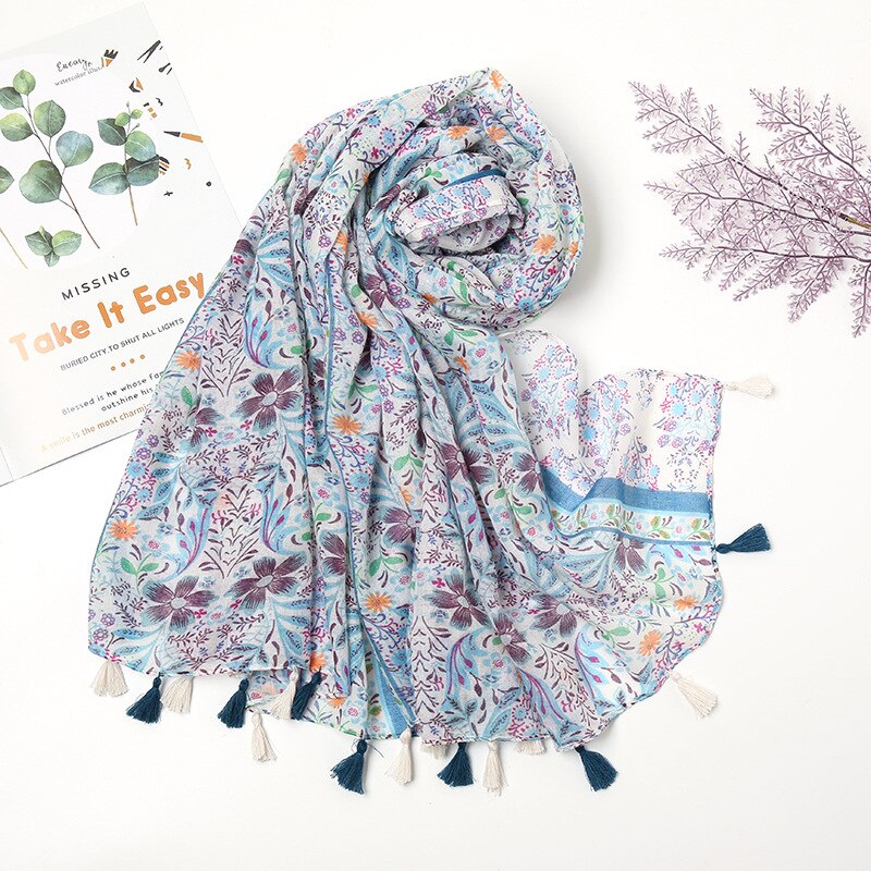 Women's Floral Printed Scarf