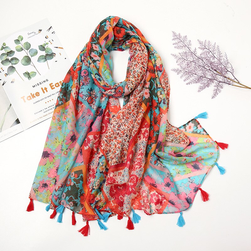 Women's Floral Printed Scarf