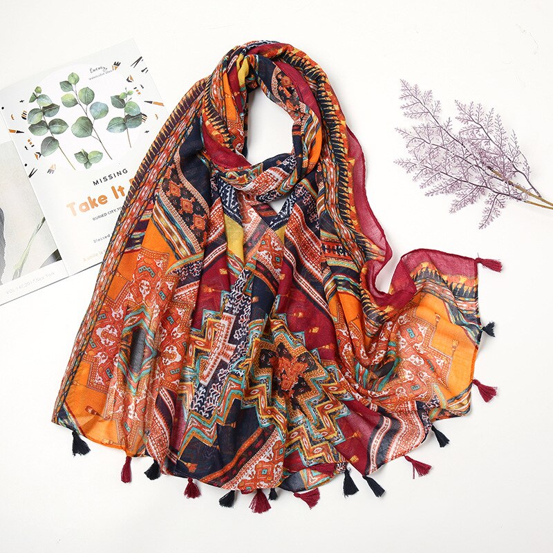 Women's Floral Printed Scarf