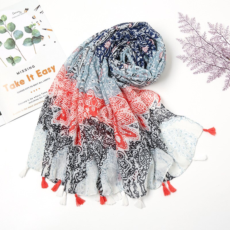 Women's Floral Printed Scarf