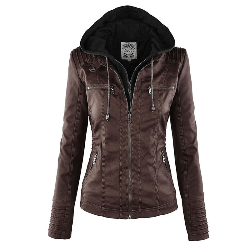 Women's PU Leather Jacket