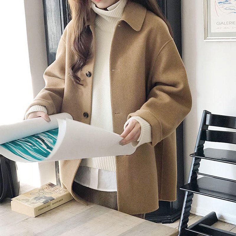 Women's Wool Casual Style Coat