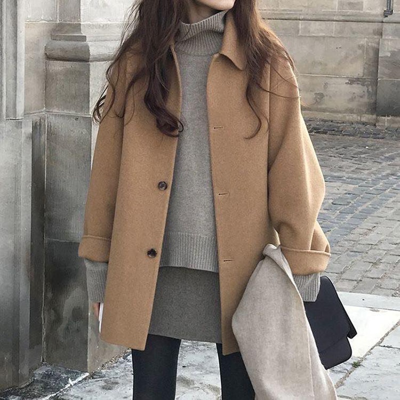 Women's Wool Casual Style Coat