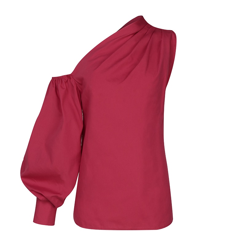 Cold Shoulder Loose Women's Blouse