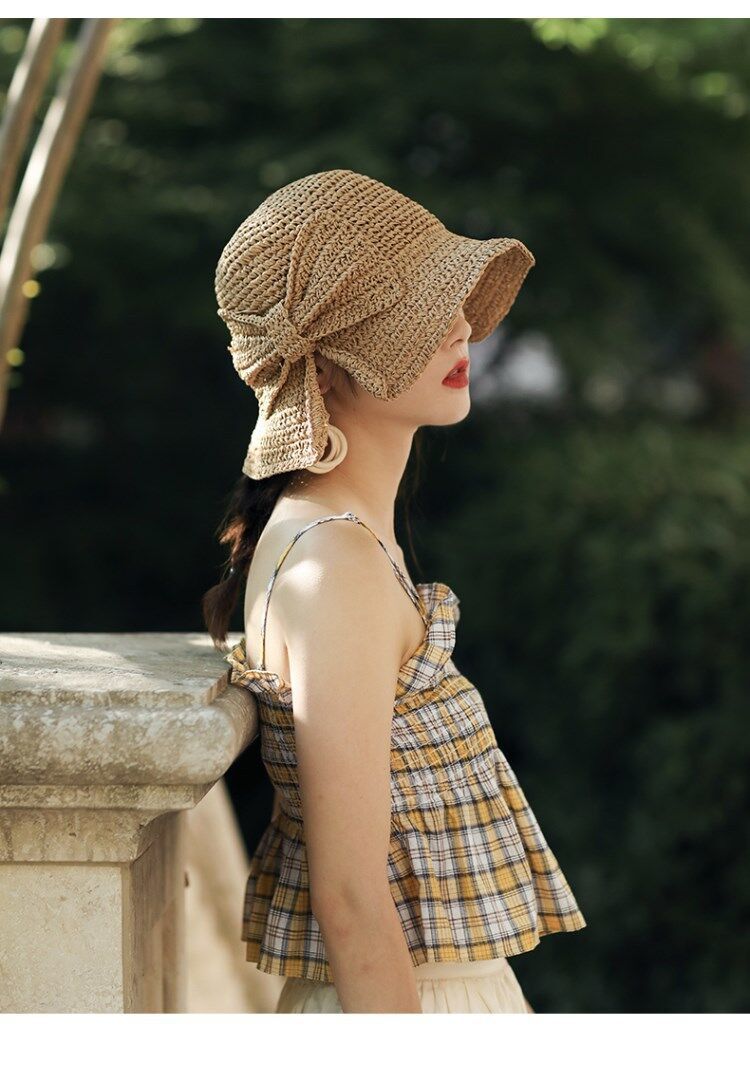 Women's Summer Panama Hat with Bow