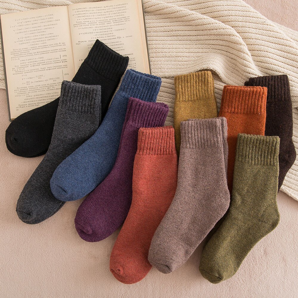 Women's Wool Warm Socks 5 Pair Set