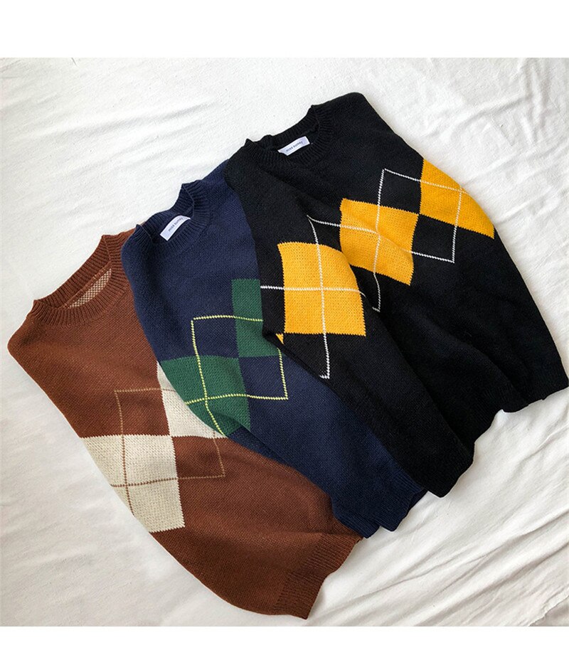 Women's Geometric Patterned Autumn Sweater