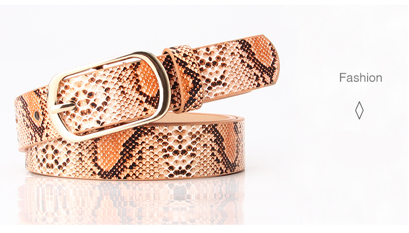 Women's Vintage Animal Textured Belt