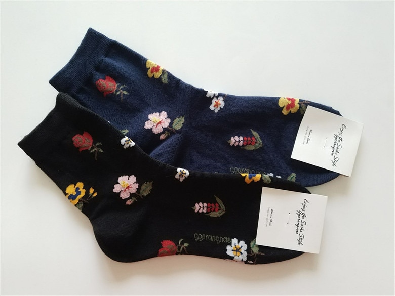 Floral Patterned Warm Women's Socks