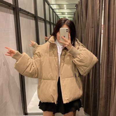 Women's Solid Color Oversized Parka