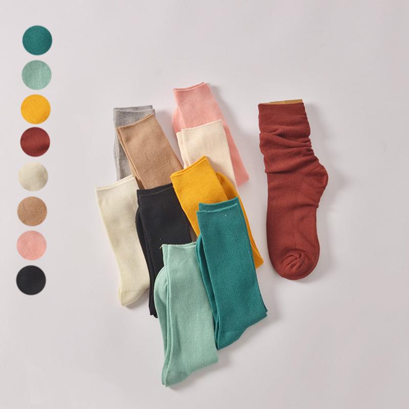 3 Pairs of Simple Striped Cotton Socks