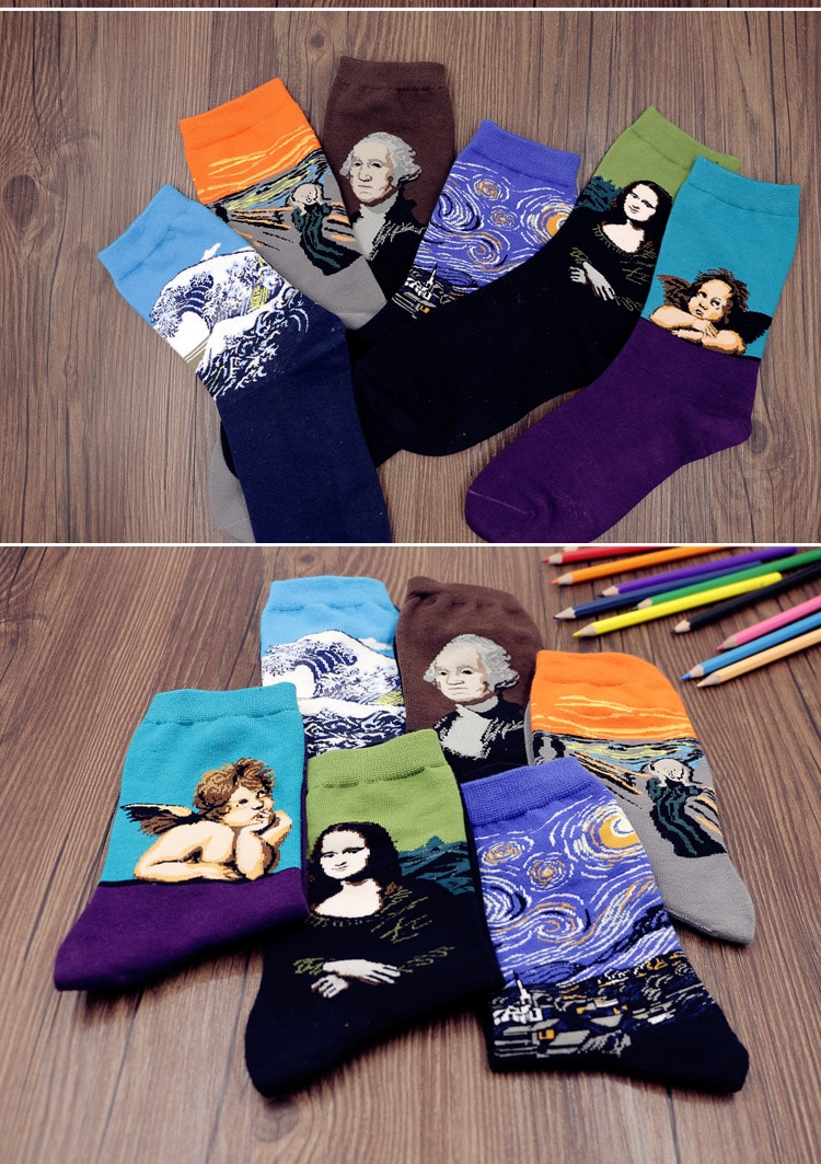 Paintings Socks 5 Pcs Set