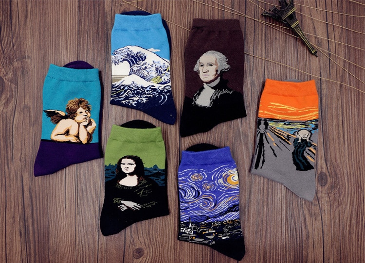 Paintings Socks 5 Pcs Set