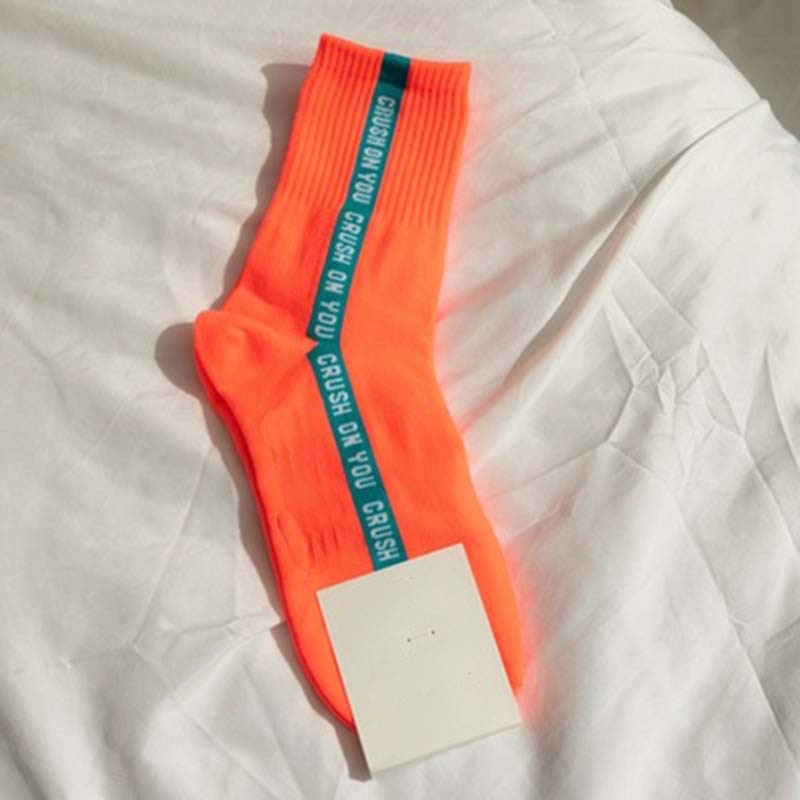 Women's Crush On You Fluorescent Color Socks