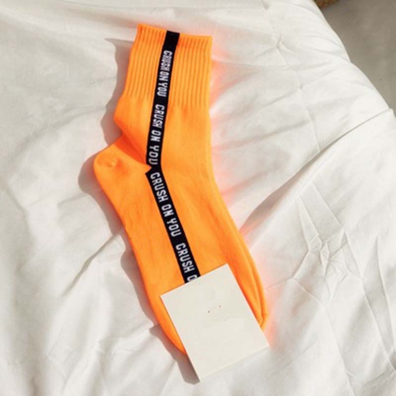 Women's Crush On You Fluorescent Color Socks