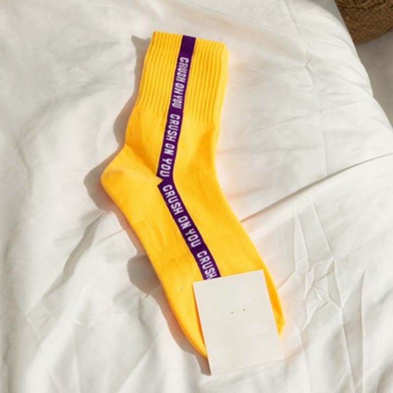 Women's Crush On You Fluorescent Color Socks