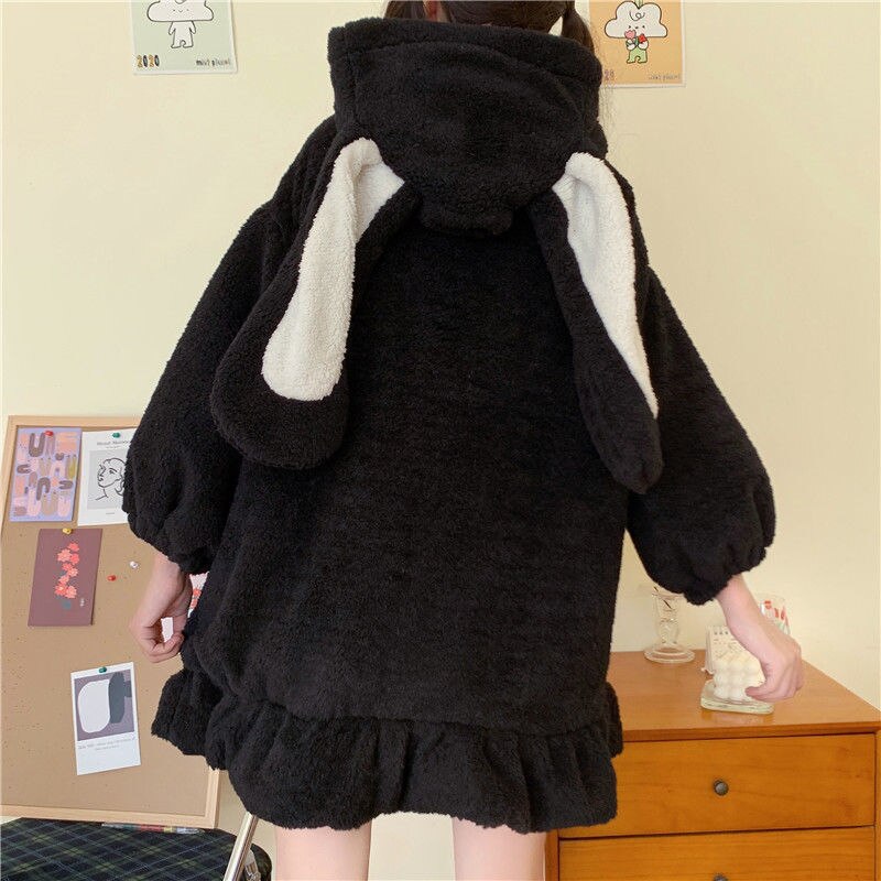 Women's Oversized Bunny Hoodie