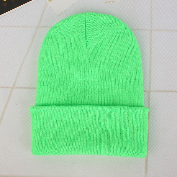 Women's Winter Casual Neon Knitted Beanie