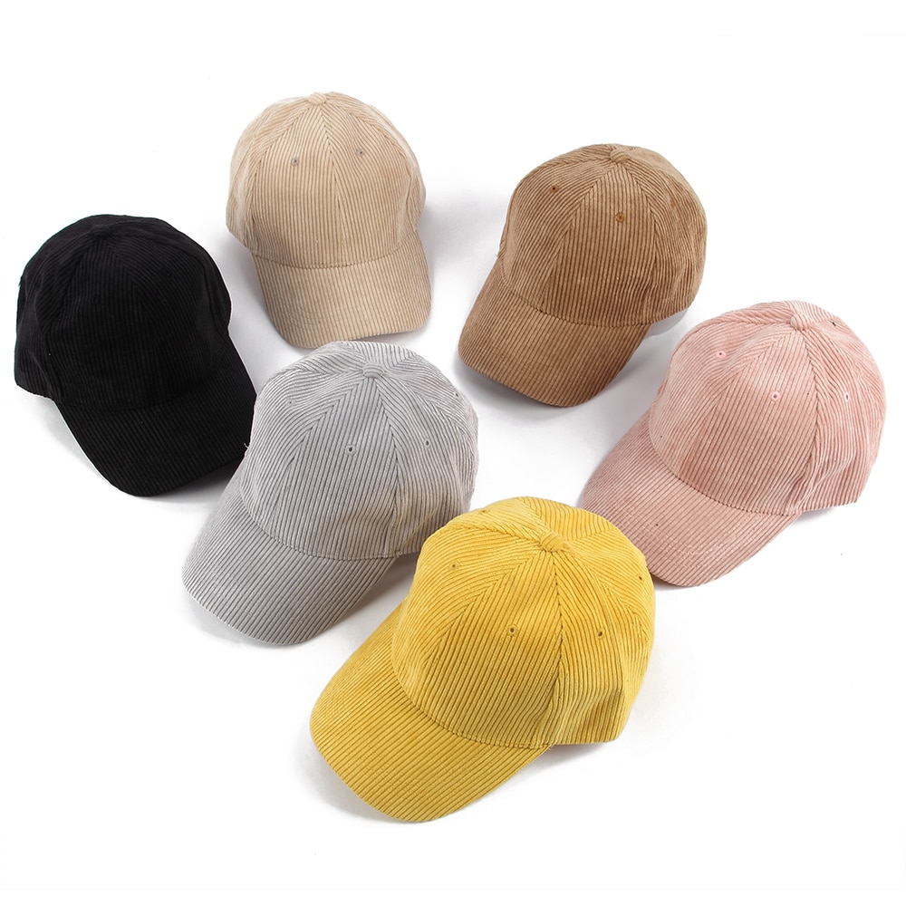 Women's Adjustable Ribbed Baseball Cap