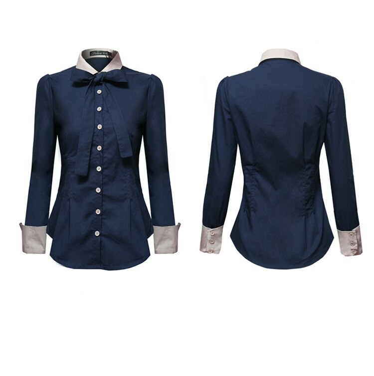 Women's Contrast Details Office Shirt