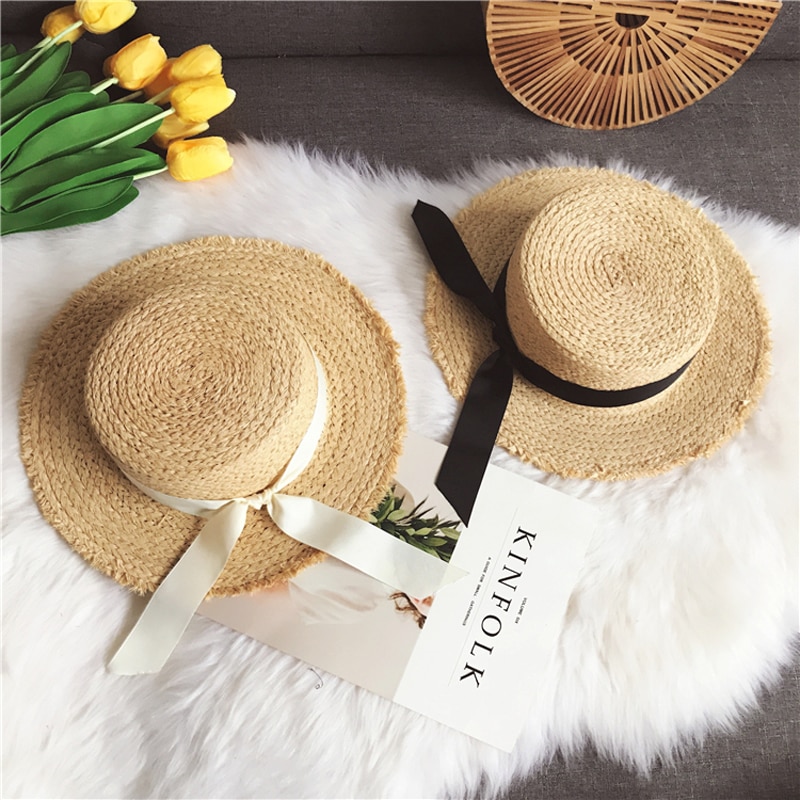 Handmade Women's Sun Hat with Ribbon