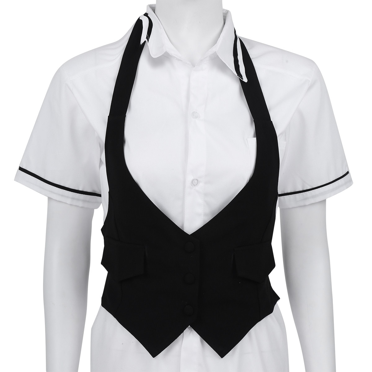 Women's Vest in Black and White Colors