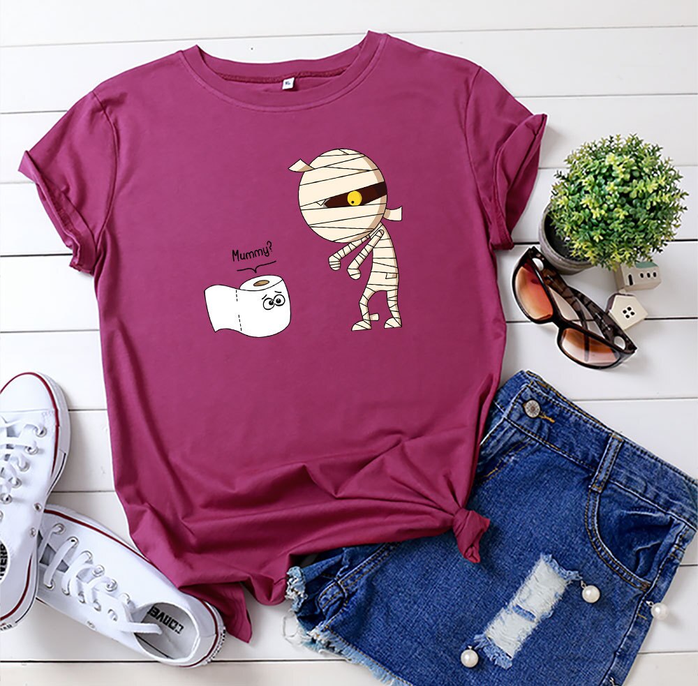 Women's Printed Cotton Casual T-Shirt Women's Printed Cotton Casual T-Shirt
