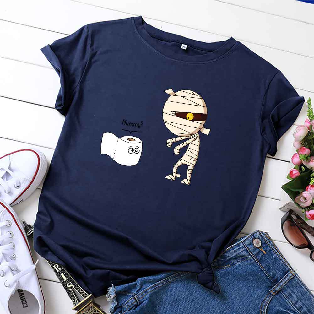 Women's Printed Cotton Casual T-Shirt Women's Printed Cotton Casual T-Shirt