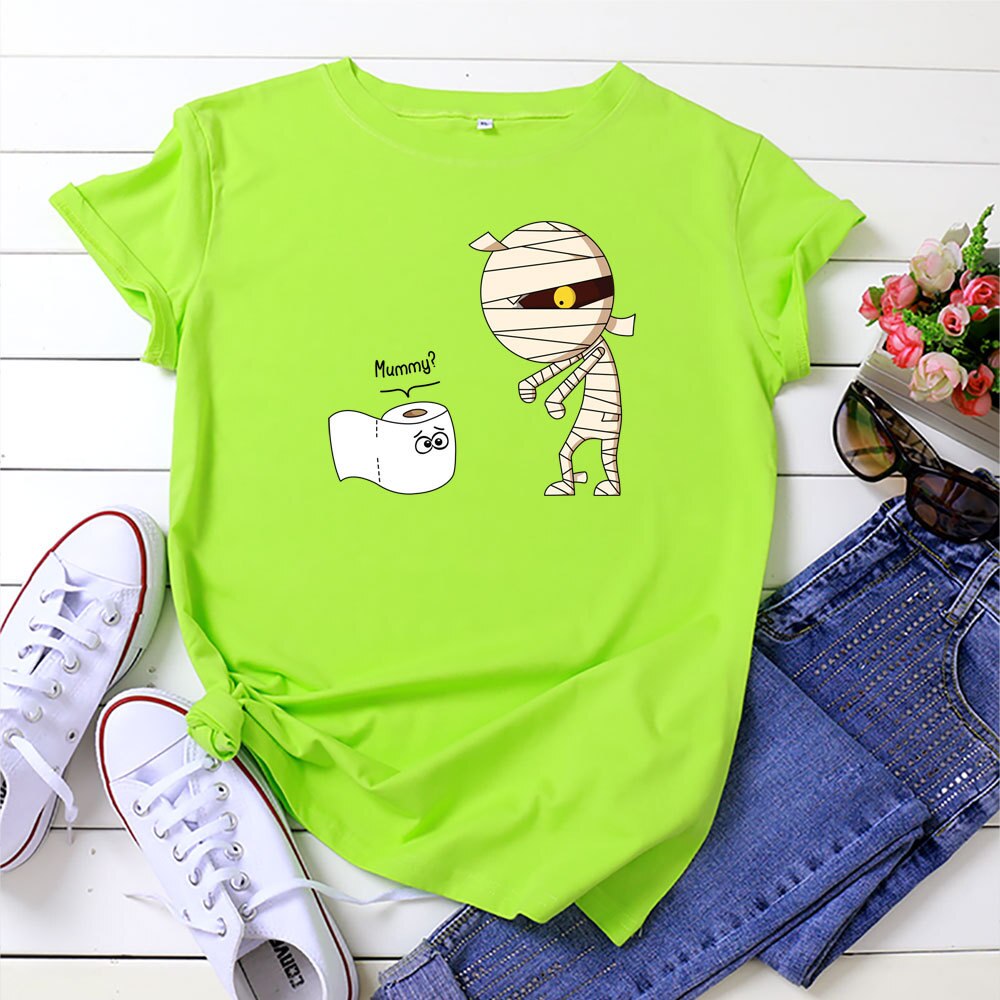 Women's Printed Cotton Casual T-Shirt Women's Printed Cotton Casual T-Shirt