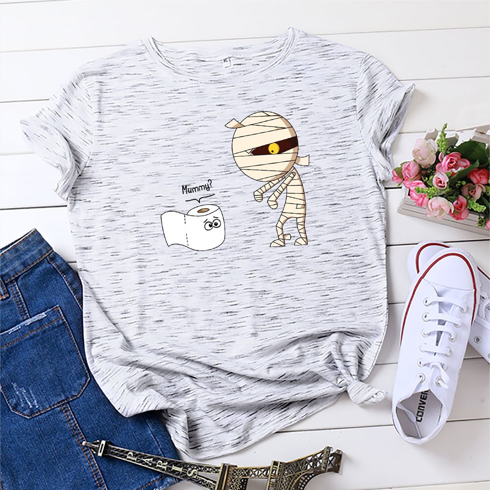 Women's Printed Cotton Casual T-Shirt Women's Printed Cotton Casual T-Shirt
