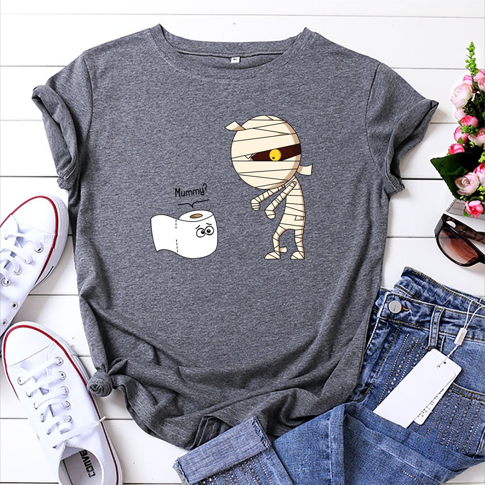 Women's Printed Cotton Casual T-Shirt Women's Printed Cotton Casual T-Shirt