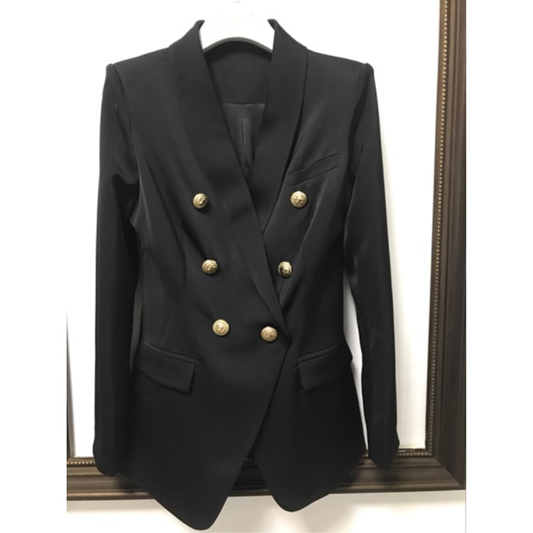 Double Breasted Long Blazer for Women