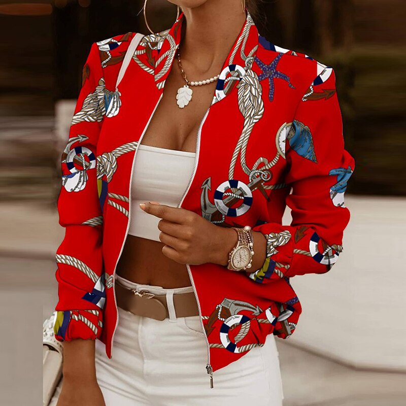 Women's Colorful Printed Summer Jacket