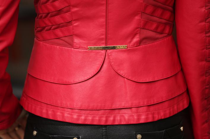 Women's Faux Leather Soft Motorcycle Jacket