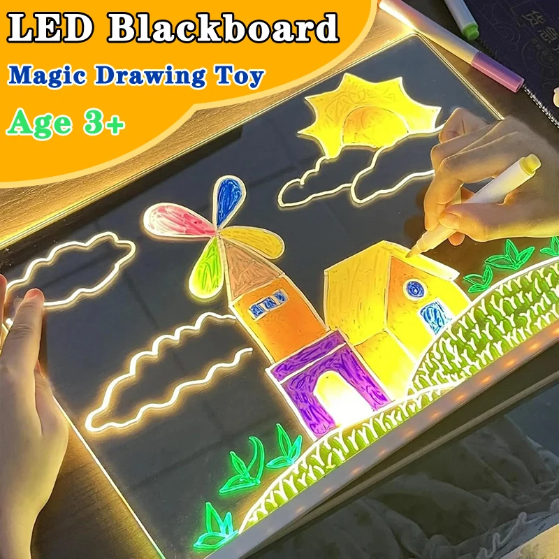 LED Luminous board - Magic Light board Graffiti Coloring